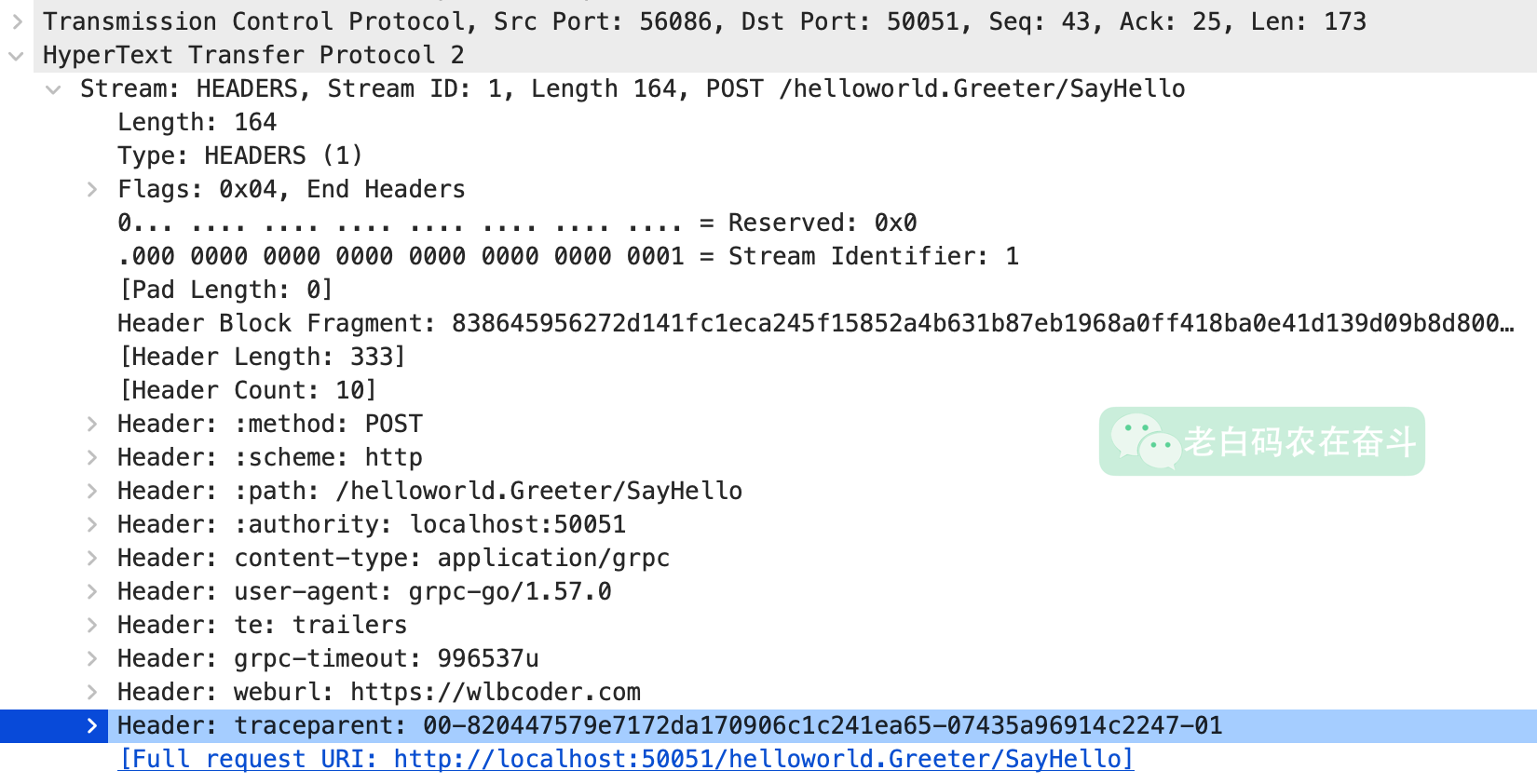 wireshark-trace